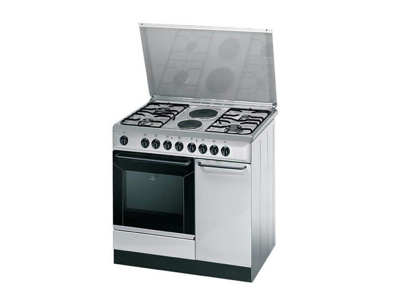 Buy new Indesit Combination Cooker ( 4 Gas +2 Elec.) Elec. Oven + Flame Failure Device - K9B11SXI in Uganda - - Free Delivery > Long warranty > Lifetime After-sales Support
