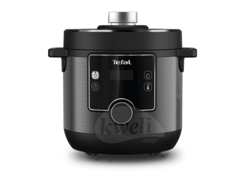 Buy new Tefal 7.6L Turbo Cuisine Maxi Electric Pressure and Multicooker CY777865; 10 Cooking Programs, One-Knob Control, Non-Stick Spherical Bowl, Delay Start, Keep Warm Function in Uganda - - Free De