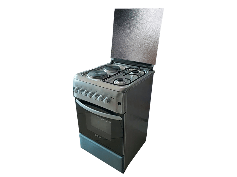 Buy new Ocean Cooker 50cm x 55cm OCER 5522-5IC; 2 Gas +2 Electric, Electric Oven + Rotisserie in Uganda - - Free Delivery > Long warranty > Lifetime After-sales Support