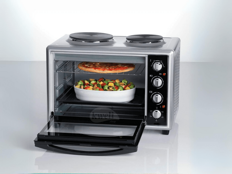 Buy new Ariete Electric Oven with 2 Hot Plates SFO0995; 40L Oven, 3250 watts, Good for baking and Cooking in Uganda - - Free Delivery > Long warranty > Lifetime After-sales Support
