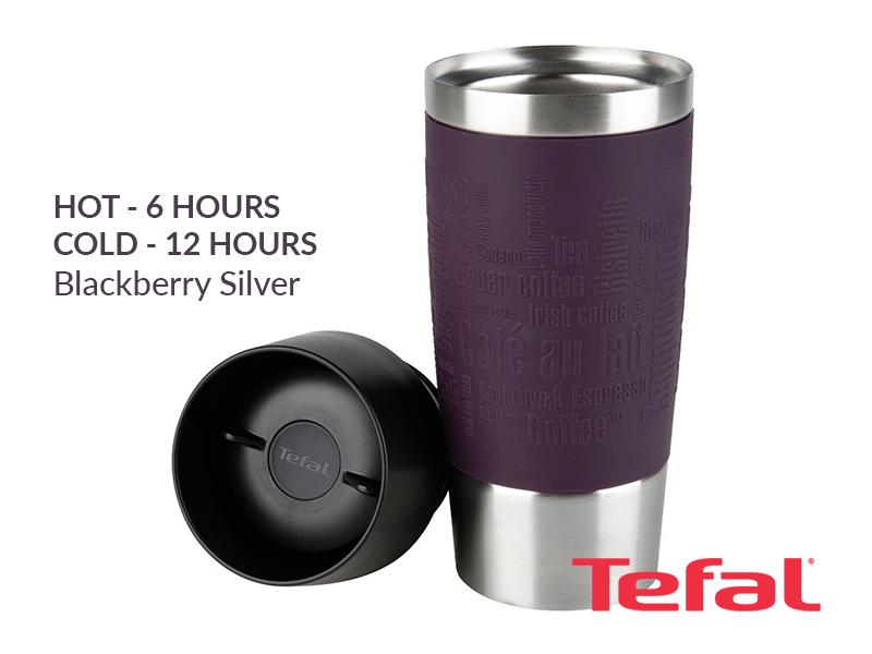 Buy new TEFAL Thermal Travel Mug 0.36 L, Blackberry Silver - K3085114 in Uganda - - Free Delivery > Long warranty > Lifetime After-sales Support