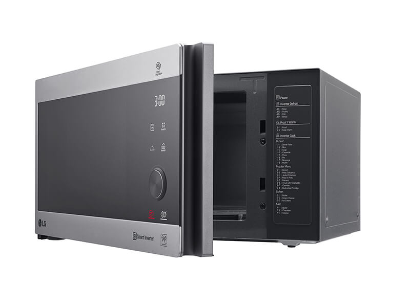 Buy new LG 42-Litre Neochef Microwave Oven with Grill MH8265CIS; Stainless Steel Finish, Smart Inverter, Even Heating in Uganda - - Free Delivery > Long warranty > Lifetime After-sales Support