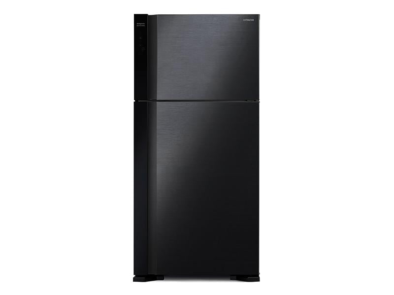 Buy new Hitachi 600-liter Double Door Refrigerator with Inverter Compressor, Brilliant Black - RV750PUN7KBBK; Frost Free Top Mount Freezer, Dual Fan Cooling in Uganda - - Free Delivery > Long warranty