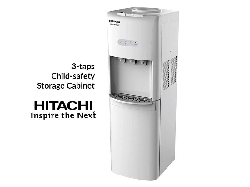 Buy new Hitachi Water Dispenser, 3 taps with Cabinet and Child-lock, Grey - HWD15000 in Uganda - - Free Delivery > Long warranty > Lifetime After-sales Support