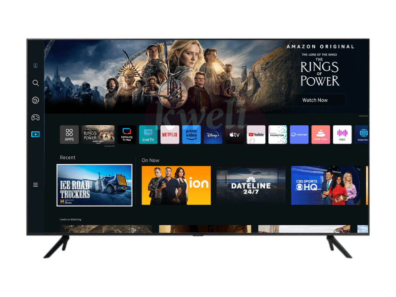 Buy new Samsung 75 inch Crystal UHD 4K Smart TV UA75CU7000 (2023); PurColor, Smart Hub, Smart Remote, Tizen™, 230 watts in Uganda - - Free Delivery > Long warranty > Lifetime After-sales Support