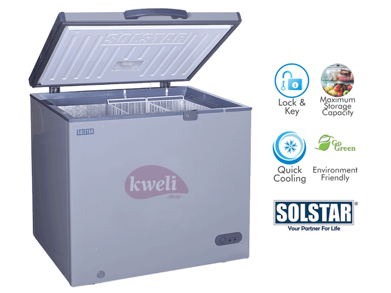 Buy new Solstar 400-liter Chest Freezer CF 400-SG, Sliding Glass Door, Lock and Key in Uganda - - Free Delivery > Long warranty > Lifetime After-sales Support