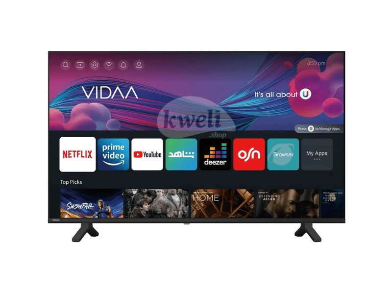 Buy new Toshiba 43 Inch Smart TV 43V35 - Full HD VIDAA Smart TV; DTS HD, Game Mode, Screensharing, Free-to-Air, Frameless (Bezel Less) in Uganda - - Free Delivery > Long warranty > Lifetime After-sale