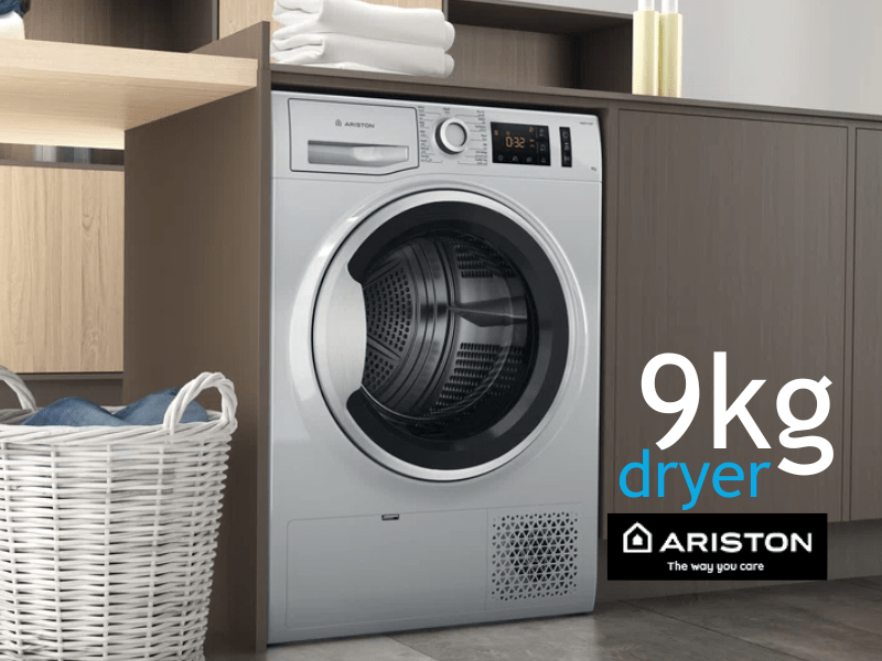Buy new Ariston 9Kg Tumble Dryer with heat pump NTM119X1 in Uganda - - Free Delivery > Long warranty > Lifetime After-sales Support