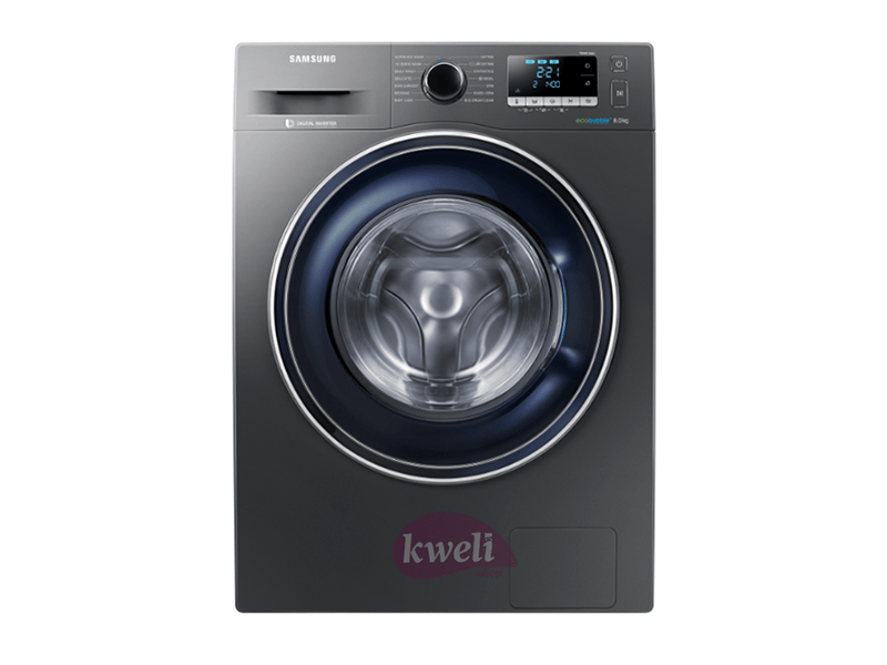 Buy new Samsung 8kg Front Load Washing Machine WW80 T4020CX; 1200RPM, Prewash, Hygiene Steam in Uganda - - Free Delivery > Long warranty > Lifetime After-sales Support