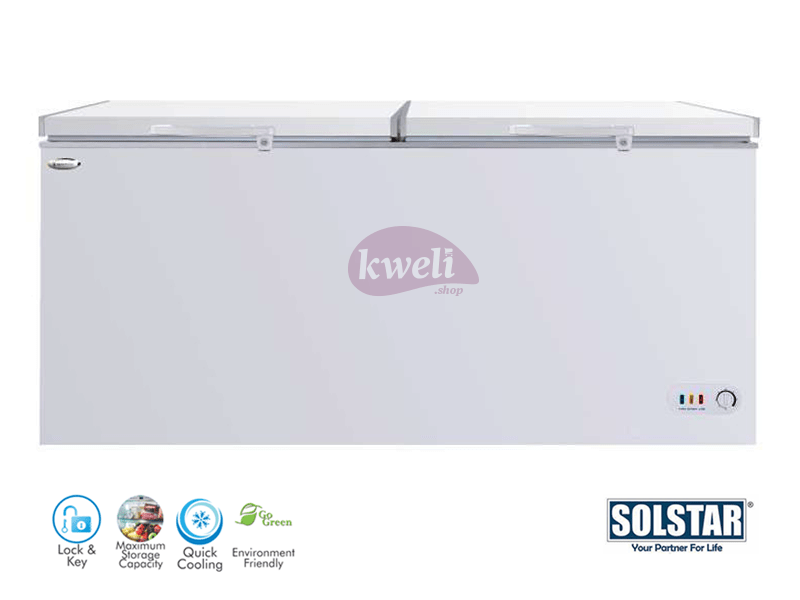 Buy new Solstar 780-liter Chest Freezer CF 780-SG LBSS, Sliding Glass Door, Lock and Key, LED Lighting in Uganda - - Free Delivery > Long warranty > Lifetime After-sales Support