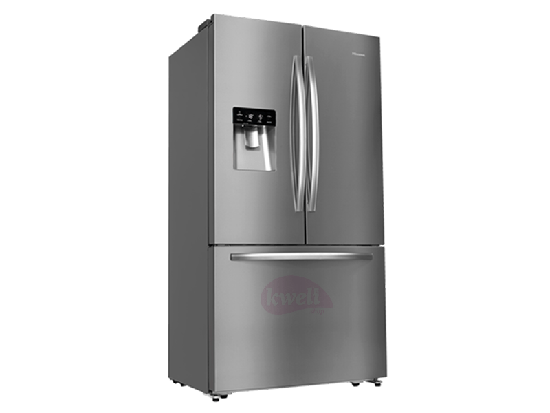 Buy new Hisense 697-liter French Door Refrigerator with Dispenser RF697N4ZS1 - Multi Door Refrigerator, Frost-free, Stainless Steel Finish in Uganda - - Free Delivery > Long warranty > Lifetime After-