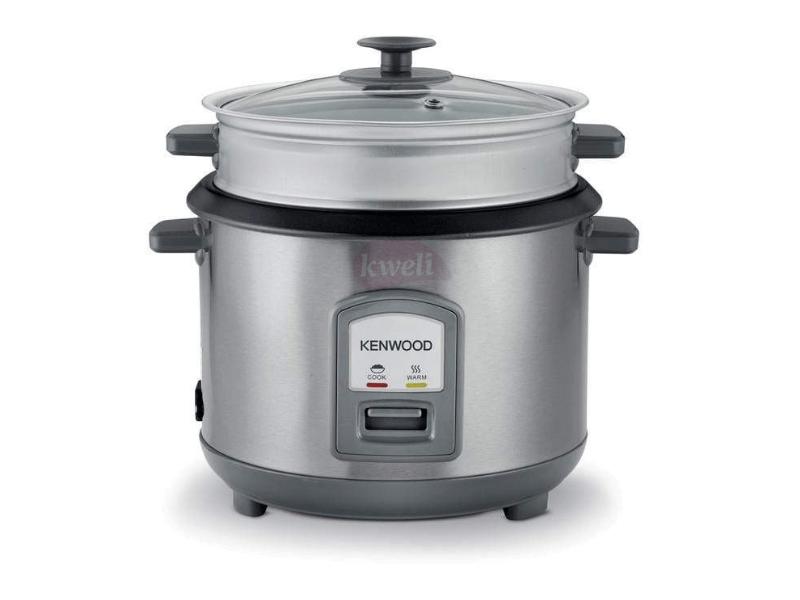 Buy new Kenwood 2.8-litre Rice Cooker RCM71; 16 cups, Steamer, 1,000 watts, Silver in Uganda - - Free Delivery > Long warranty > Lifetime After-sales Support
