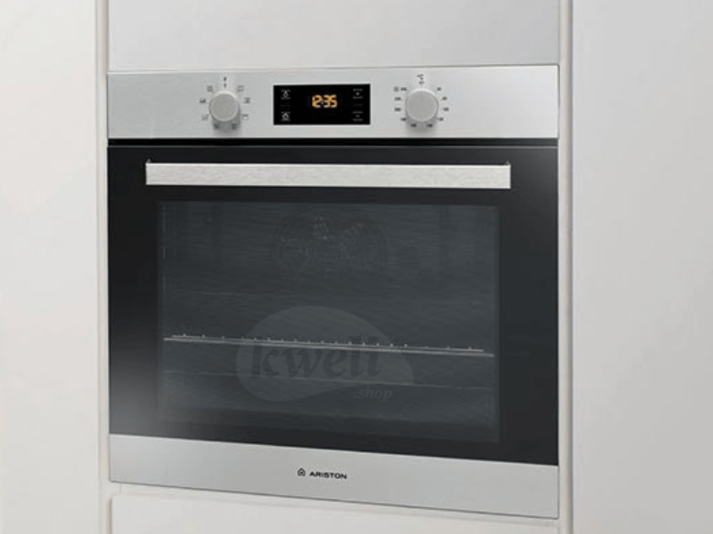 Buy new Ariston 60cm Built-In Multifunction Oven FA3 841 HIX; 71-litres, Digital Display with Touch Controls, Oven Fan, 60°-250° in Uganda - - Free Delivery > Long warranty > Lifetime After-sales Supp