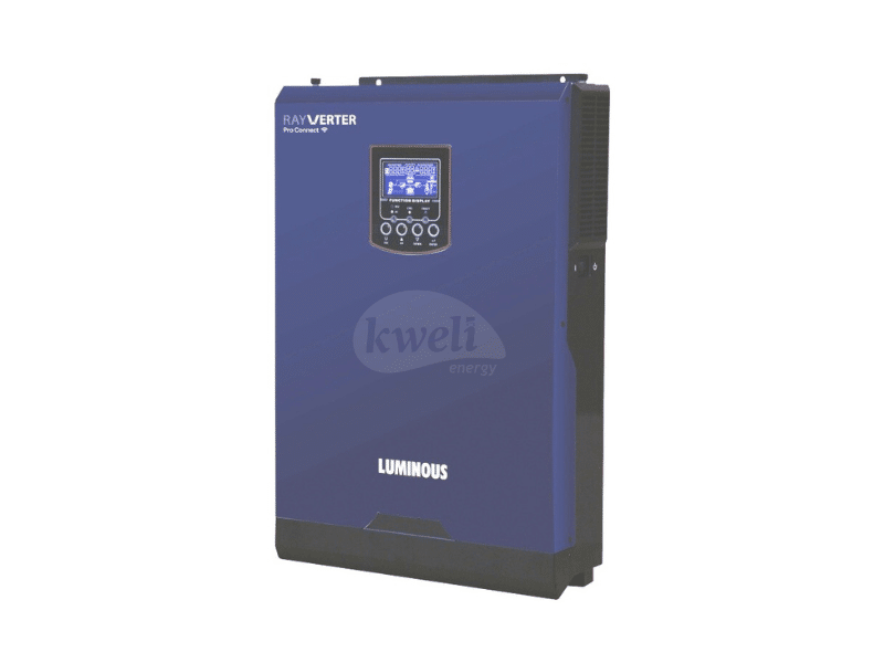 Buy new Luminous Rayverter Pro Connect 3KVA/3KW 24V Off-Grid Solar Inverter; Built-in 100A MPPT Solar Charge Controller, 3000W PV Input, 450V Voc, 60-400V MPPT Range, Pure Sine Wave Output in Uganda -