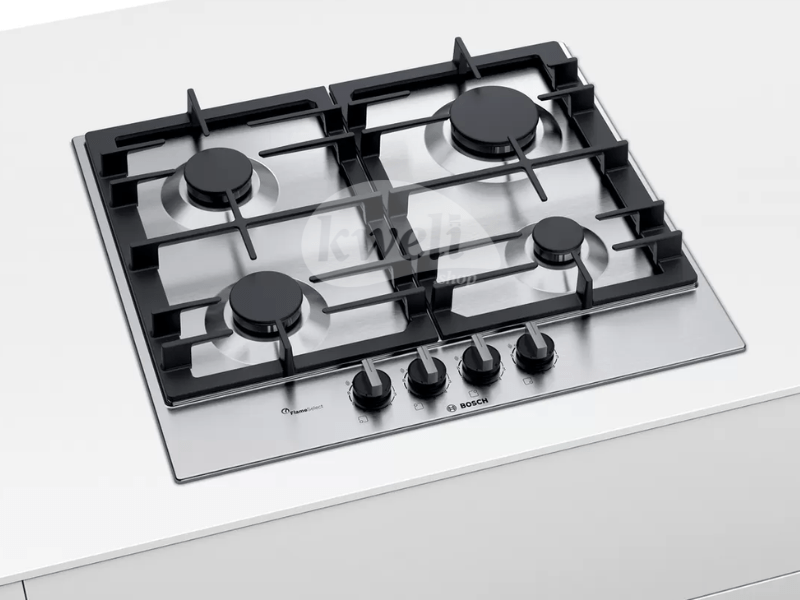 Buy new Bosch 60cm Built-in Gas Hob PCP6A5B90; 4 Gas Hobs, Cast-iron pan supports in Uganda - - Free Delivery > Long warranty > Lifetime After-sales Support