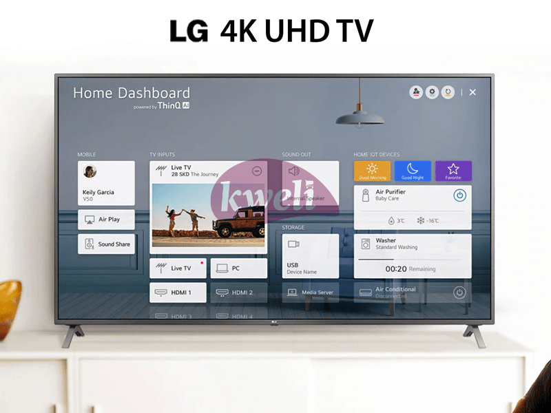 Buy new LG 50 Inch 4K UHD WebOS Smart TV 50UN7340PVC - UN73 Series, 4K Active HDR WebOS Smart AI ThinQ in Uganda - - Free Delivery > Long warranty > Lifetime After-sales Support