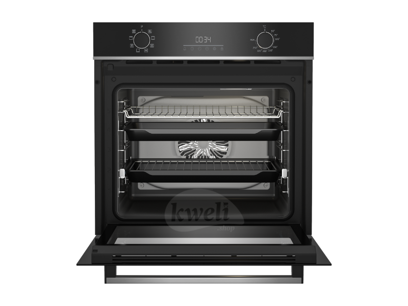 Buy new Beko Built-In Oven BBIM14300BCCH; 60x60cm Fan-Assisted Oven, 8 Functions, LED Display, Steam Cleaning, Black in Uganda - - Free Delivery > Long warranty > Lifetime After-sales Support