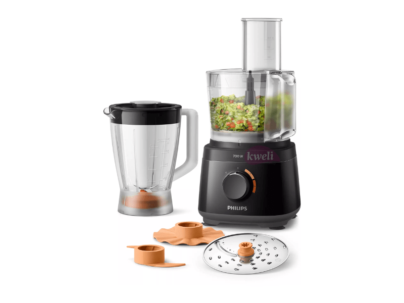 Buy new Phillips Food Processor with Blender Jar HR7320/11, White/Beige - 700W in Uganda - - Free Delivery > Long warranty > Lifetime After-sales Support