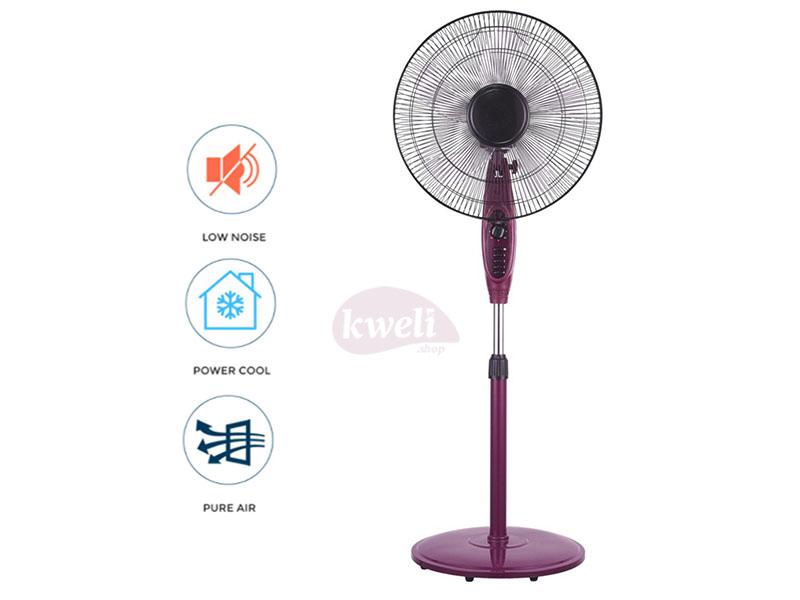 Buy new Solstar Stand Fan 16cm FS 1625U-PP SS; Low Noise, Free Standing Fan, Purple in Uganda - - Free Delivery > Long warranty > Lifetime After-sales Support