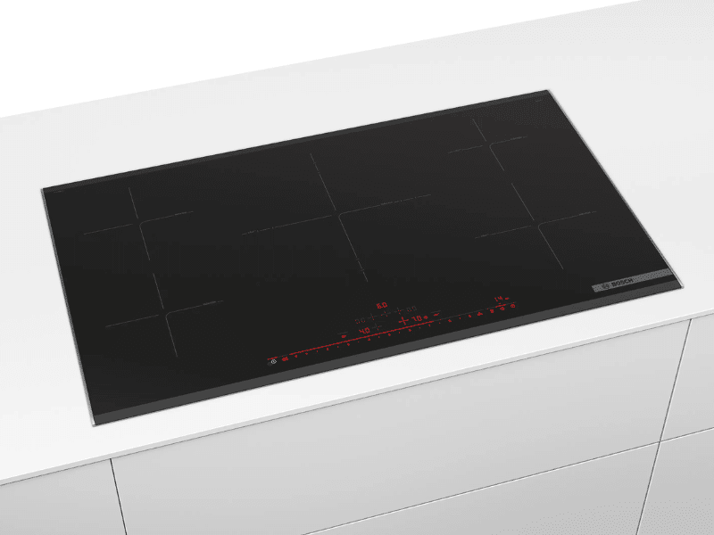 Buy new Bosch 90cm Induction Hob PIV975DC1E; PowerBoost, TouchSelect heat control, 2.2kw - 4.4kw power in Uganda - - Free Delivery > Long warranty > Lifetime After-sales Support