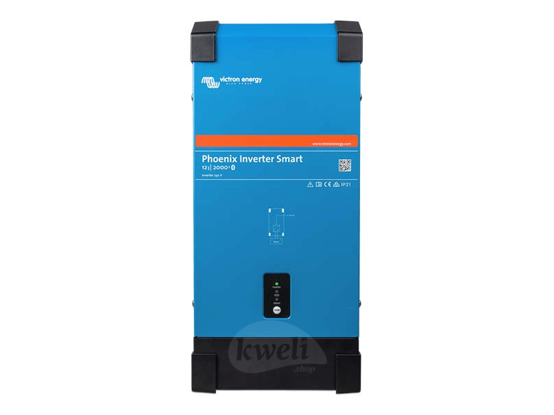 Buy new Victron Energy Phoenix Inverter 2000VA 12V Smart 230V; Pure Sinewave Inverter, Bluetooth, Metal Casing in Uganda - - Free Delivery > Long warranty > Lifetime After-sales Support