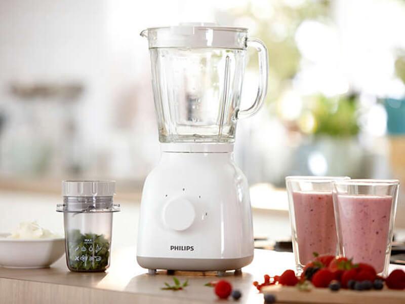 Buy new Philips Smoothie Glass Jar Blender + Mill HR2106, 1.5L, 400W in Uganda - - Free Delivery > Long warranty > Lifetime After-sales Support