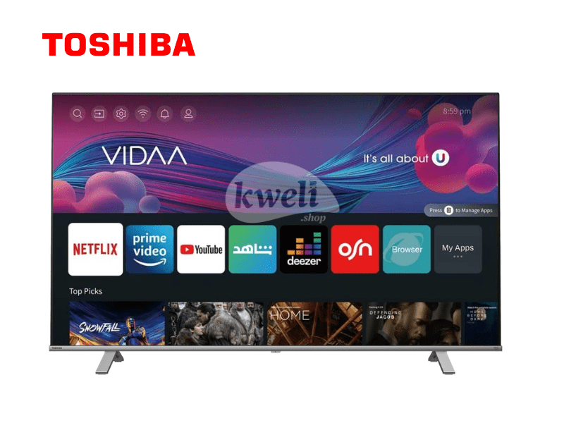 Buy new Toshiba 50 Inch Smart TV 50C350 - 4K UHD VIDAA Smart TV; Dolby Atmos, Bluetooth, Free-to-Air, Frameless (Bezel Less) in Uganda - - Free Delivery > Long warranty > Lifetime After-sales Support