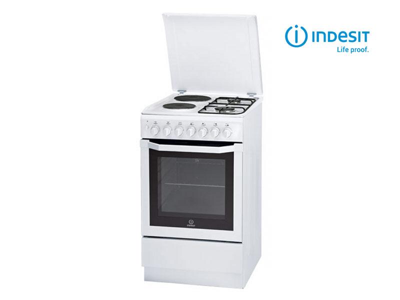 Buy new Indesit Combination Cooker (2 Gas +2 Elec.), Electric Oven + Grill I5NSH2AE(W) in Uganda - - Free Delivery > Long warranty > Lifetime After-sales Support