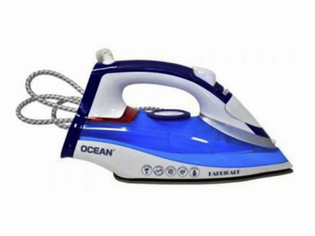 Buy new Ocean Steam Iron, non-stick, Blue, 2200 watts - OCSI2980Z in Uganda - - Free Delivery > Long warranty > Lifetime After-sales Support