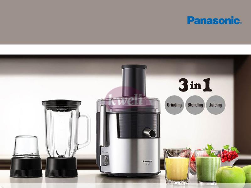 Buy new Panasonic Juicer Blender, Juice Extractor with Glass Jar Blender with Grinder MJDJ31, 800w, 3-in-1 Juicer in Uganda - - Free Delivery > Long warranty > Lifetime After-sales Support