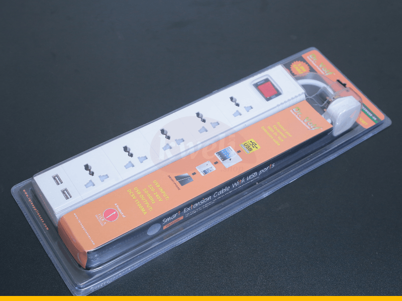 Buy new IQRA Dr Volt 5-way Smart Extension Cable with USB Ports and Over-voltage Protection, Max Load 2860 watts in Uganda - - Free Delivery > Long warranty > Lifetime After-sales Support