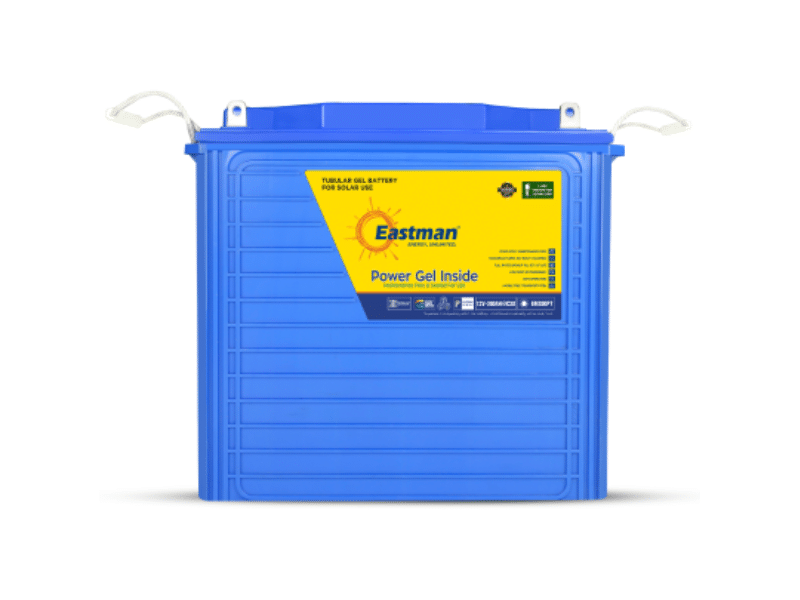 Buy new Eastman 200Ah 12V Tubular Gel Battery EM200PT; Deep Cycle, Solar Use, Maintenance-Free, Up to 1500 Cycles at 80% DOD in Uganda - - Free Delivery > Long warranty > Lifetime After-sales Support