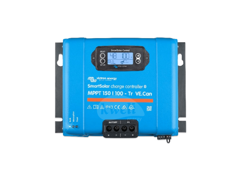 Buy Victron SmartSolar Charge Controller MPPT 150/100Tr VE.Can; 150V 100A 12/24/36/48 Charge Controller with Bluetooth in Uganda