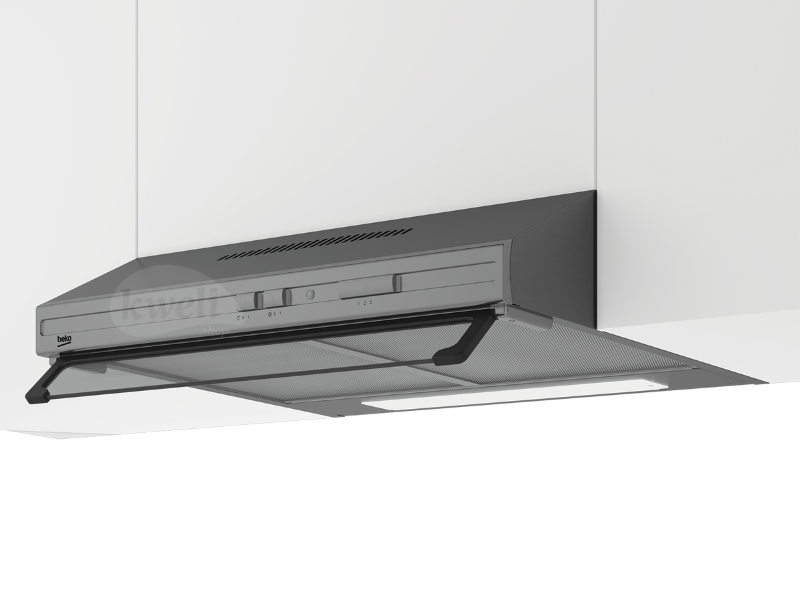 Buy new Beko 60cm Built-in Cassette Hood CFB6433XH; Cooker Hood, Stainless Steel Finish, 3 Power Levels, 380 m³/h Extraction, Halogen Lighting in Uganda - - Free Delivery > Long warranty > Lifetime Af