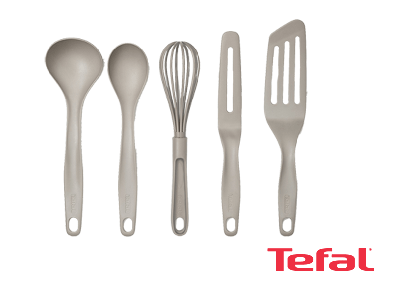 Buy new Tefal Fresh Kitchen Set of 5 Cassonade Spatulas - K210S514 in Uganda - - Free Delivery > Long warranty > Lifetime After-sales Support