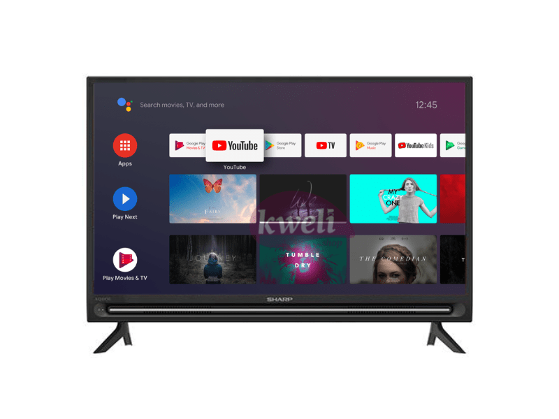 Buy new Sharp 32 inch LED HD Android TV 2TC32BG1X; Smart TV with Bluetooth, WIFI, Chromecast, Free-to-Air Receiver, 57watts in Uganda - - Free Delivery > Long warranty > Lifetime After-sales Support