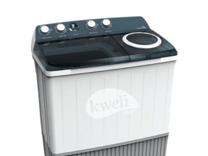 Buy new Hisense 14kg Twin Tub Washing Machine WSBE141; Semi-automatic (Manual) Washing Machine in Uganda - - Free Delivery > Long warranty > Lifetime After-sales Support