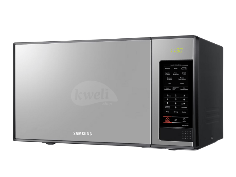 Buy new Samsung 40L Grill Microwave Oven MG402MADXBB/SG; Luxurious Black Mirror Design, 1500 watts in Uganda - - Free Delivery > Long warranty > Lifetime After-sales Support