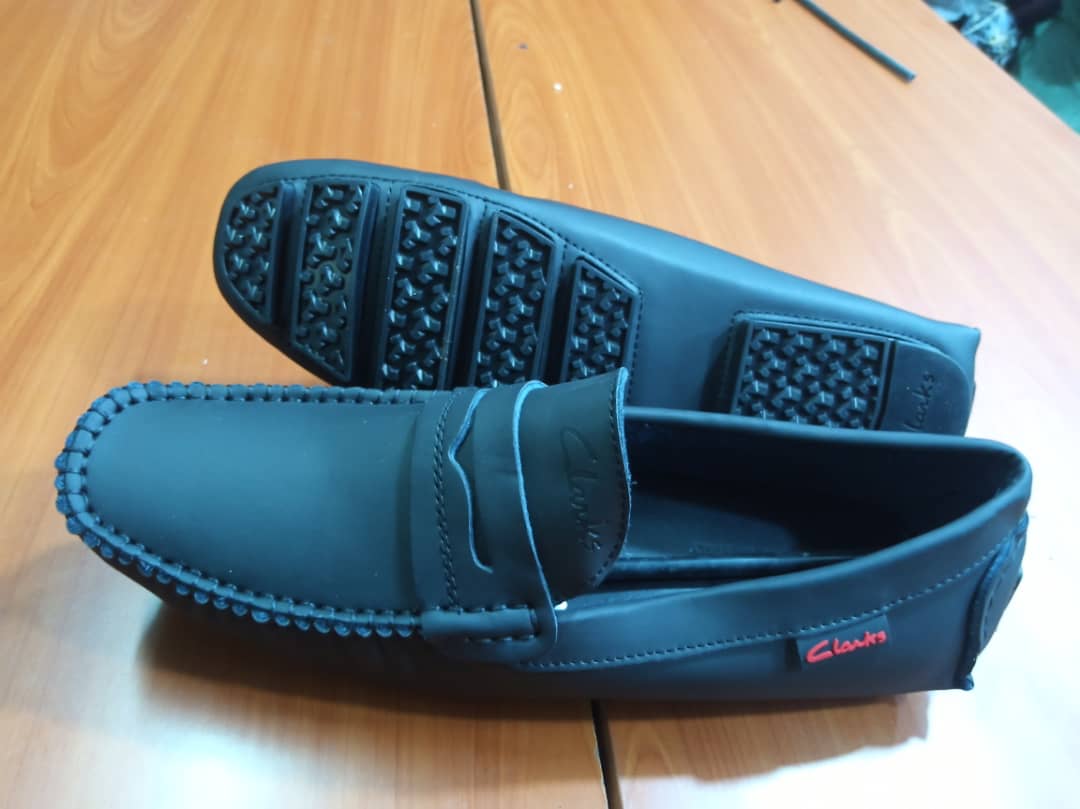 Men's Clarks Mocassins-Black