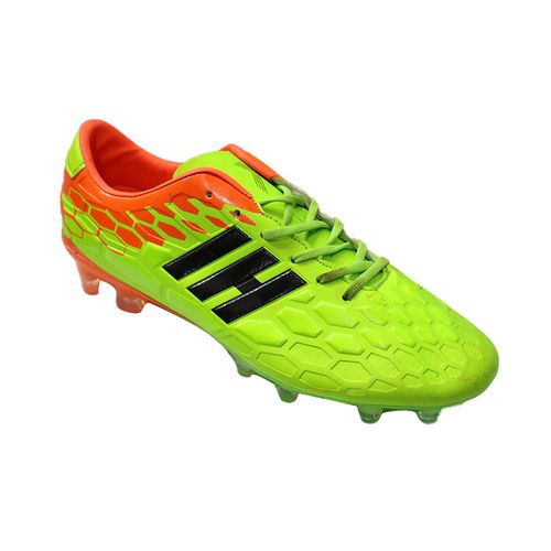Men's Soccer Cleats - Light Green, Orange
