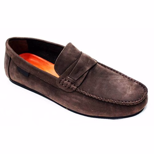Men's Designer Suede Moccasins - Brown