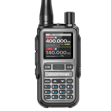 1 Stück Baofeng UV-5R Mini 5W Leistungsstarker Mehrband Walkie Talkie 999 Kanäle bluetooth Programmierbar Ein-Tasten-Frequenzkoppelung Zwei-Wege-Radio 1600mAh Batterie mit Type-C Ladegerät für Outdoor