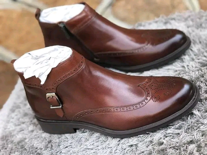 Men's Clarks Oxford Boot Shoes-Brown