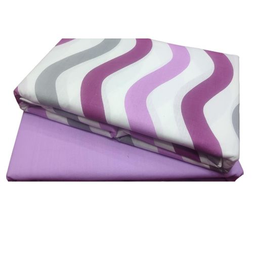 Bedsheets with 4 Pillowcases - Purple