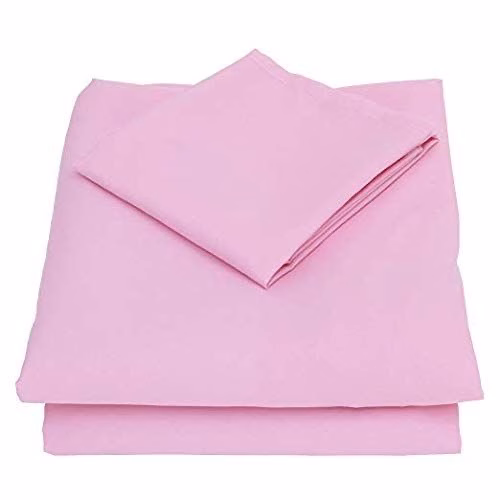 Double Cotton Bedsheets with Two Pillowcases - Pink