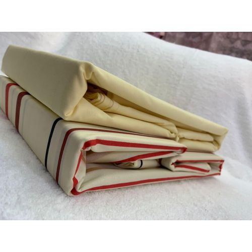 High Quality Bed Sheets With 4 Pillow Cases - Cream