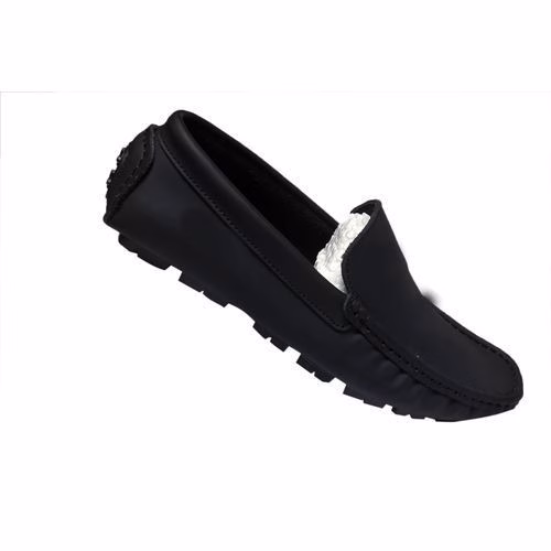 Slip on Moccasins Shoes - Black