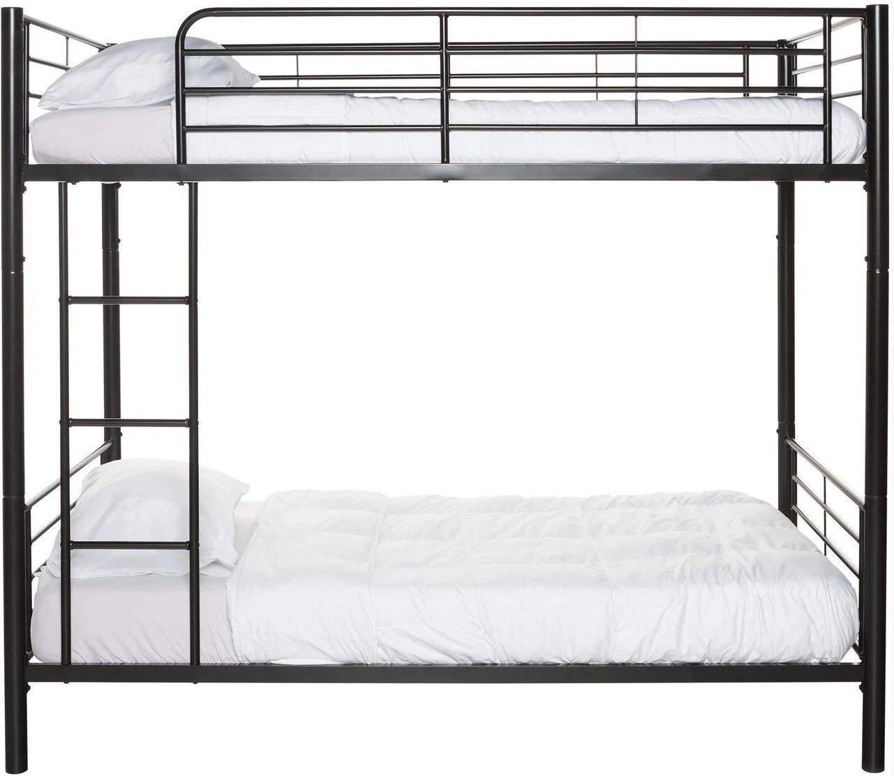 Modern Steel Metal Twin Over Twin Bunk Decker Bed - Multiple Finishes