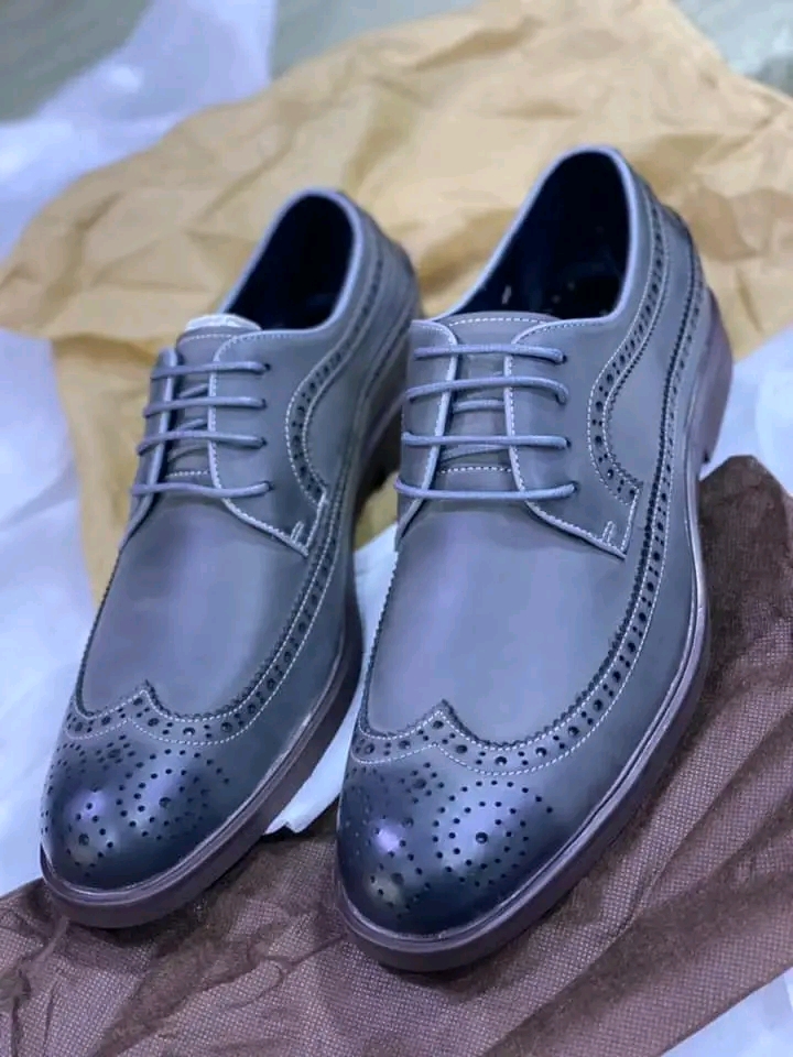 Men'sOxford Formal Shoes - Grey