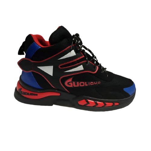 Men's Lace Up Shoes - Black,Red,Blue